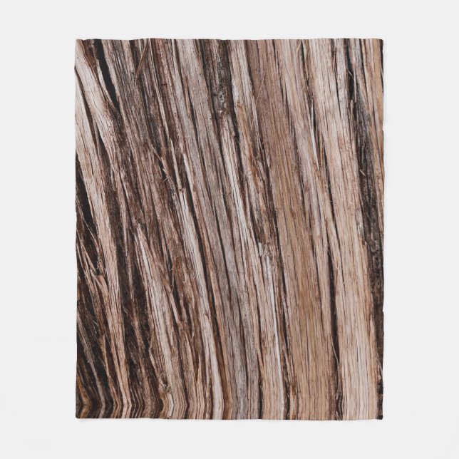 Utrymmet träd vid kustnära bark utanför mönster fleecefilt (Framsidan)