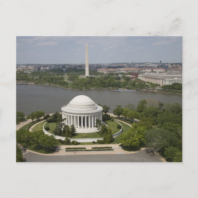 Utrymning av Jefferson och Washington Memorial Vykort (Framsida)