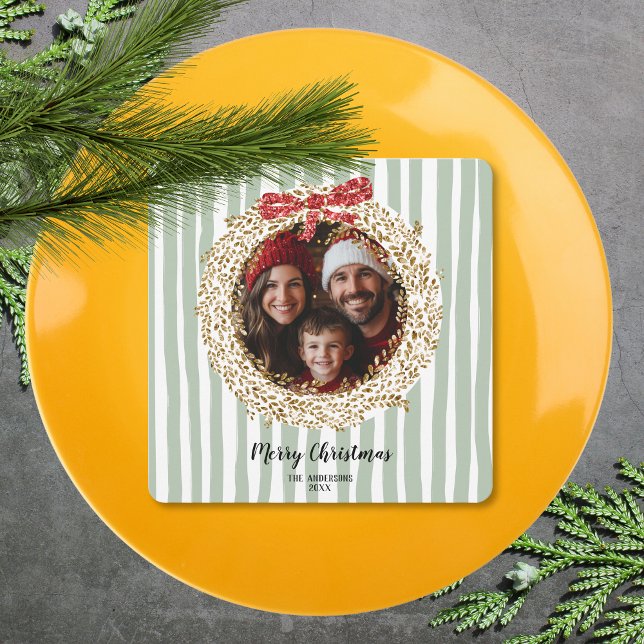 Utrymningsfoto för Glitter Bow God jul Inbjudningar (Skapare uppladdad)