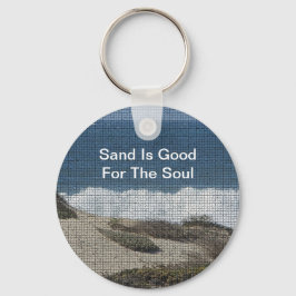 Utrymningsfoto för havsviken Vågar Nyckelring