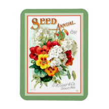 Utsäde, årligt 1879 Sage Grönt Magnet