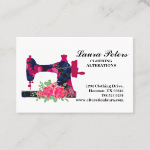 Utsäde av blommor från Maskin Ro Clothing Alterati Visitkort