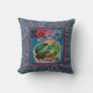 UTSÄDE AV BOMULL Dekorativ kudde LYCKLIG W/ MONOGR