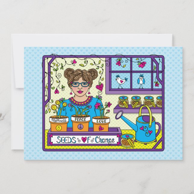 Utsäde av Change_Flat Card 7"x5" (Framsida)
