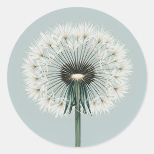 Utsäde av Dandelion hål Runt Klistermärke