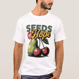 Utsäde av Hope Pear Cherry Retro Christian Tee