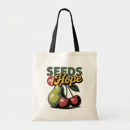 Utsäde av Hope Pear Cherry Retro Christian Tee Tygkasse