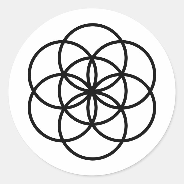 Utsäde av Life Sticker Runt Klistermärke (Framsida)