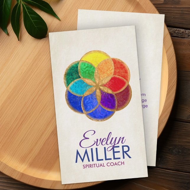 Utsäde Chakra färg Visitkort (Skapare uppladdad)