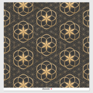 Utsäde i Flower of Life Mönster Klistermärken