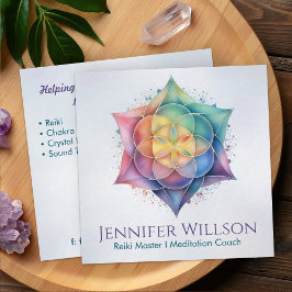 Utsäde i Lotus Fyrkantigt Visitkort