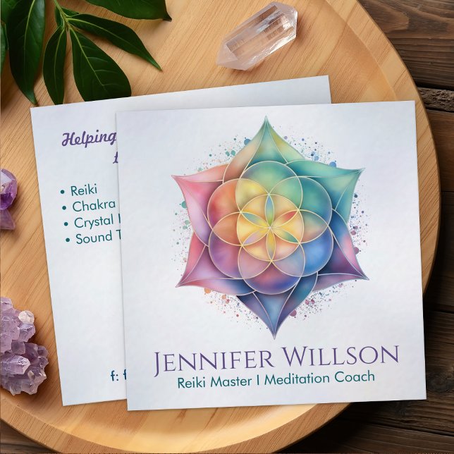 Utsäde i Lotus Fyrkantigt Visitkort (Skapare uppladdad)