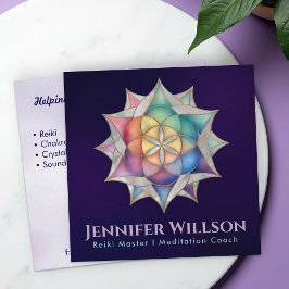 Utsäde i Lotus Fyrkantigt Visitkort