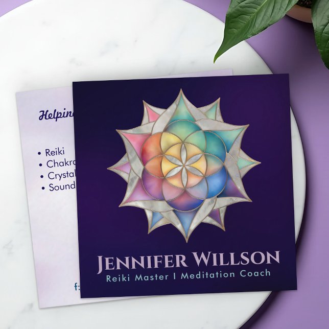 Utsäde i Lotus Fyrkantigt Visitkort (Skapare uppladdad)