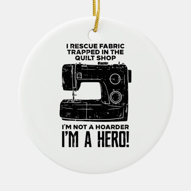 Utsäde Maskin Julgransprydnad Keramik (Framsidan)