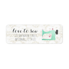 Utsäde Maskin på Shabby chic Returadress Returadress Etikett