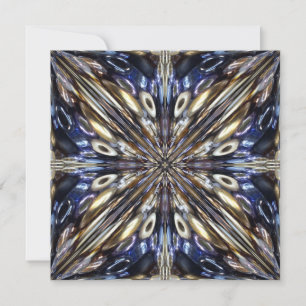 Utsädets rikedom i Abstrakt Mönster Julkort