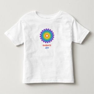 Utsända Glädje - Regnbågsmandala Solstråle - Färgr T Shirt