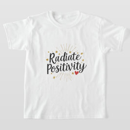 Utsända Positivitet Guldstjärnor Motiverande Citat T Shirt