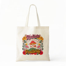 Utsända Positivitet Retro 70-Talets Groovy Handväs