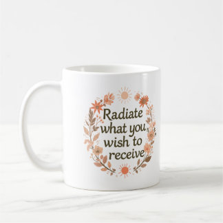 Utsända Vad Du Vill Ta Emot Inspirerande Kaffemugg