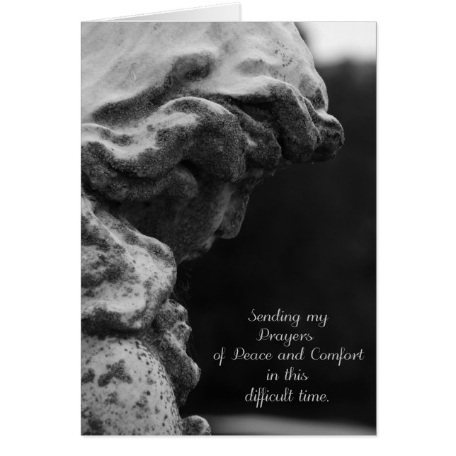 Utsändande böner för fred och komfort hälsningskort (Framsidan)