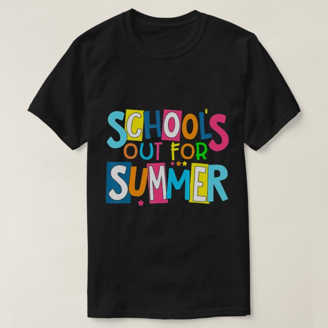 Utsänt Skolor i sommartea förra dagen T Shirt (Design framsida)