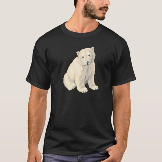 Utsatt för fara polar björn t shirt (Framsida)