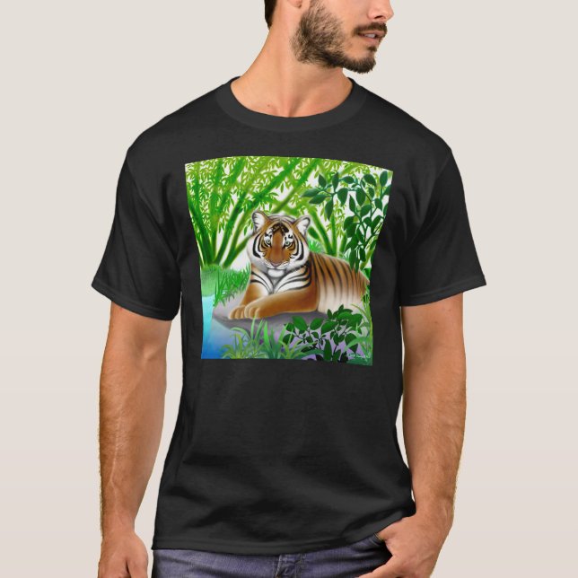 Utsatt för fara T-tröja för Sumatran tigermörk Tee (Framsida)