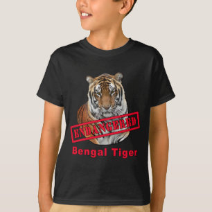 Utsatte för fara Bengal tigerprodukter T Shirt