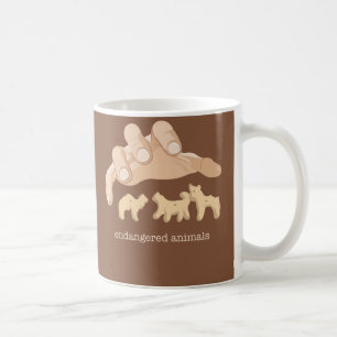 Utsatte för fara djur kaffemugg