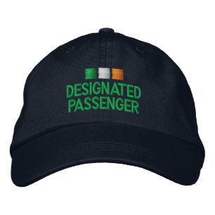 Utsedd passagerare broderad keps