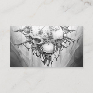 Utseende av död: Gothic Skull Visitkort