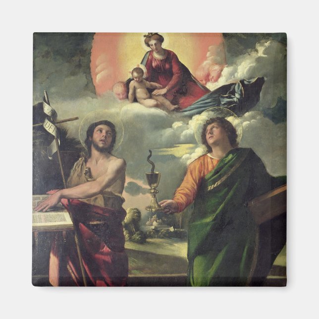 Utseende av jungfrun till Saints John th Magnet (Framsidan)