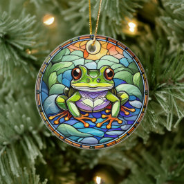 Utseende av keramiskt dekorativt rostat glas julgransprydnad keramik