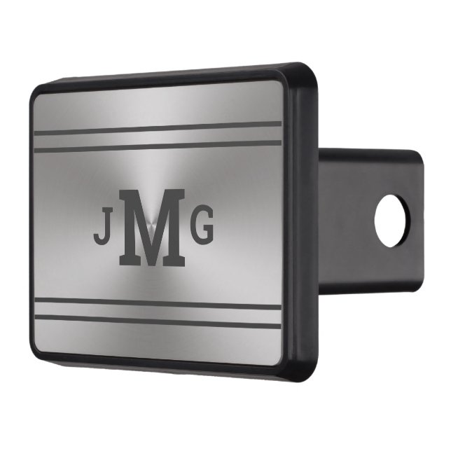 Utseende monogrammat i Metall med blyborstat Dragkroksskydd (Vänster)