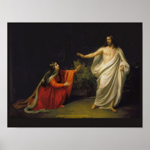 Utseendemässigt av Kristus till Mary Magdalene Poster