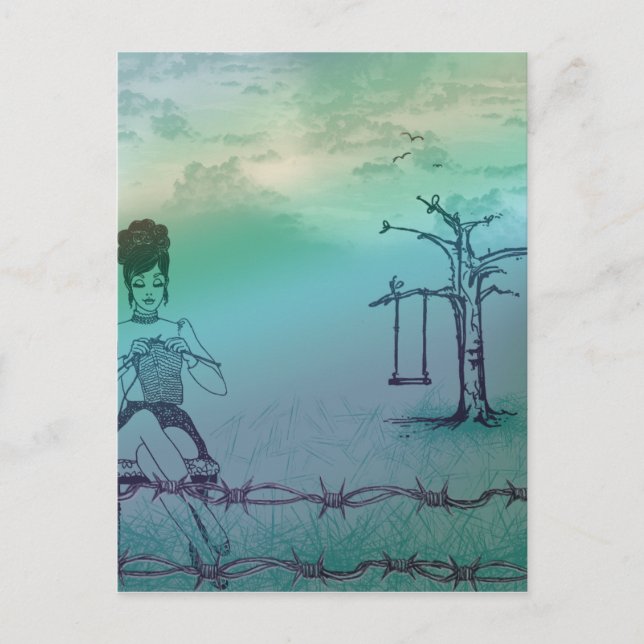 Utsida Stickar Postkort2 Vykort (Framsida)