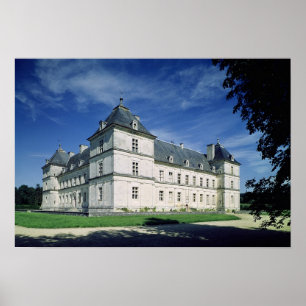 Utsidan av Chateau, byggt c.1546 Poster