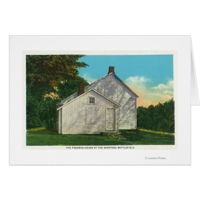 Utsidan av Freeman House Hälsningskort (Framsidan Horizontal)