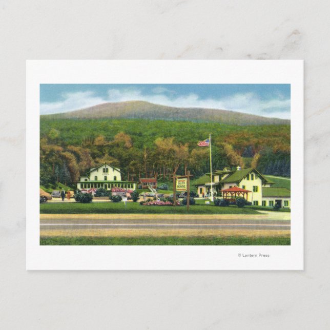 Utsidan av Glen House Vykort (Framsida)