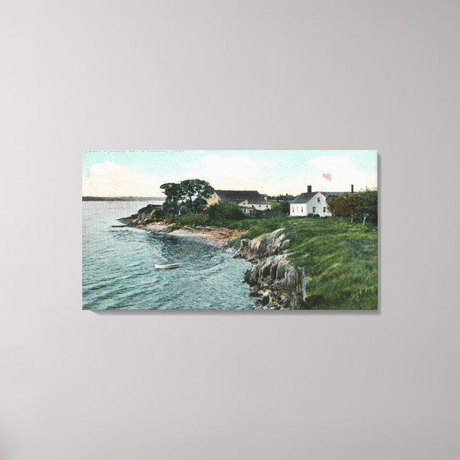 Utsidan av Pearl House Canvastryck (Framsida)