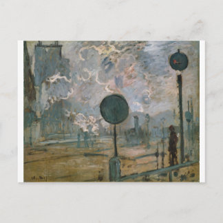 Utsidan av Saint-Lazare Station (1877) Vykort