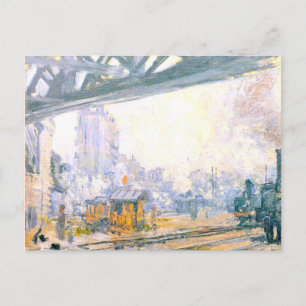 Utsidan av Saint-Lazare Station Vykort