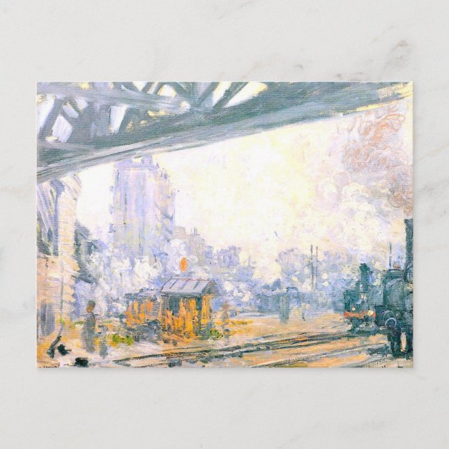 Utsidan av Saint-Lazare Station Vykort (Framsida)