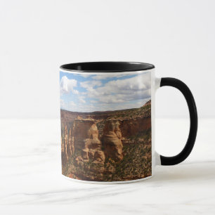 Utsikt från Canyon Rim Trail vid Colorado Monument Mugg