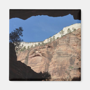 Utsikt från Devil's Staircase i Zion National Park Magnet