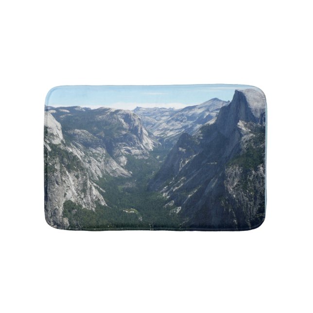 Utsikt från Glacier Point i Yosemite National Park Badrumsmatta (Framsidan)