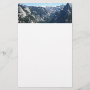 Utsikt från Glacier Point i Yosemite National Park Brevpapper