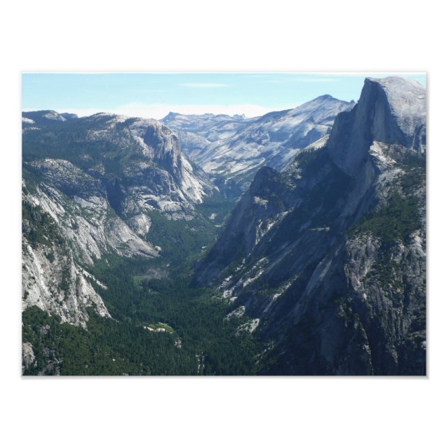 Utsikt från Glacier Point i Yosemite National Park Fototryck (Framsidan)